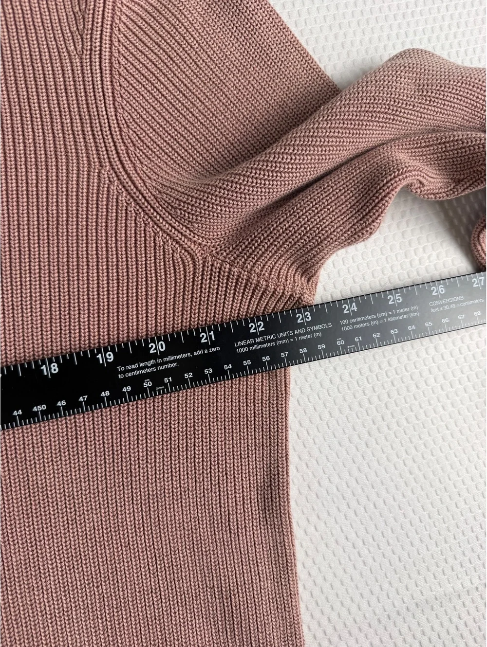 Rag & Bone New York Womens XL Dusty Rose 100% Cotton Crewneck Knit Sweater
